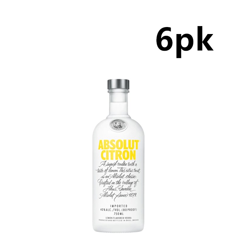 Absolut Citron 375ml 6pk - Multi Btls Deal